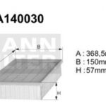 A140030 (AP099) Filtr powietrzaDENCKERMANN