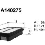 A140275 Filtr powietrza Denckermann