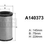 A140373 Filtr powietrza Denckermann
