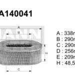 A140041 (AE250) Filtr powietrzaDENCKERMANN