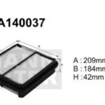 A140037 (AP104) Filtr powietrzaDENCKERMANN