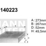 A140223 Filtr powietrza Denckermann