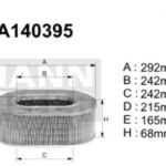 A140395 Filtr powietrza Denckermann