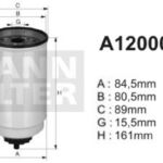 A120008 filtr paliwa DENCKERMANN