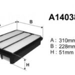 A140381 Filtr powietrza Denckermann