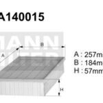 A140015 (AP067) Filtr powietrzaDENCKERMANN