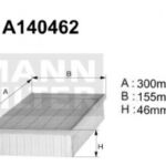 A140462 (AP149/4) Filtr powietrzaDENCKERMANN