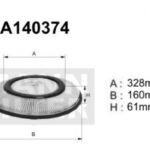 A140374 Filtr powietrza Denckermann