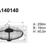 A140140 Filtr powietrza Denckermann