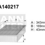 A140217 (AP003/3) Filtr powietrzaDENCKERMANN