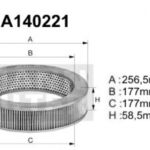 A140221 Filtr powietrza Denckermann