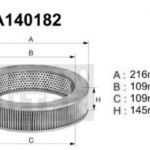 A140182 Filtr powietrza Denckermann