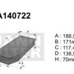 A140722 (AP130/4) Filtr powietrzaDENCKERMANN