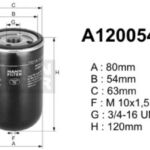 A120054 filtr paliwa DENCKERMANN