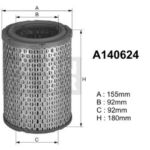 A140624 Filtr powietrza Denckermann