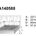 A140588 Filtr powietrza Denckermann