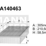 A140463 (AP186) Filtr powietrzaDENCKERMANN