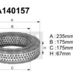 A140157 Filtr powietrza Denckermann