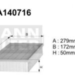 A140716 (AP074/6) Filtr powietrzaDENCKERMANN