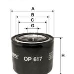 BFO4038 (OP617) filtr oleju Borg&Beck