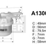 A130013 filtr paliwa DENCKERMANN