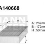 A140668 (AP074/5) Filtr powietrzaDENCKERMANN air filter