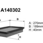A140302 Filtr powietrza Denckermann