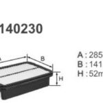 A140230 Filtr powietrza Denckermann