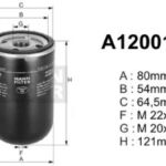 A120015 filtr paliwa DENCKERMANN
