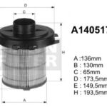A140517 (AK246) Filtr powietrzaDENCKERMANN