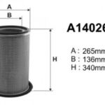 A140265 Filtr powietrza Denckermann
