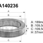 A140236 Filtr powietrza Denckermann